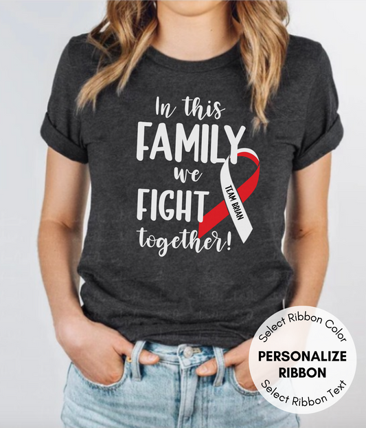 Squamous Cell Carcinoma Shirt Personalized- In This Family We Fight Together