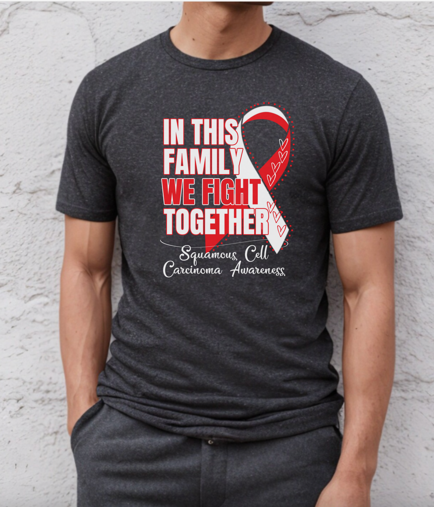Squamous Cell Carcinoma Awareness Shirt- In This Family We Fight Together