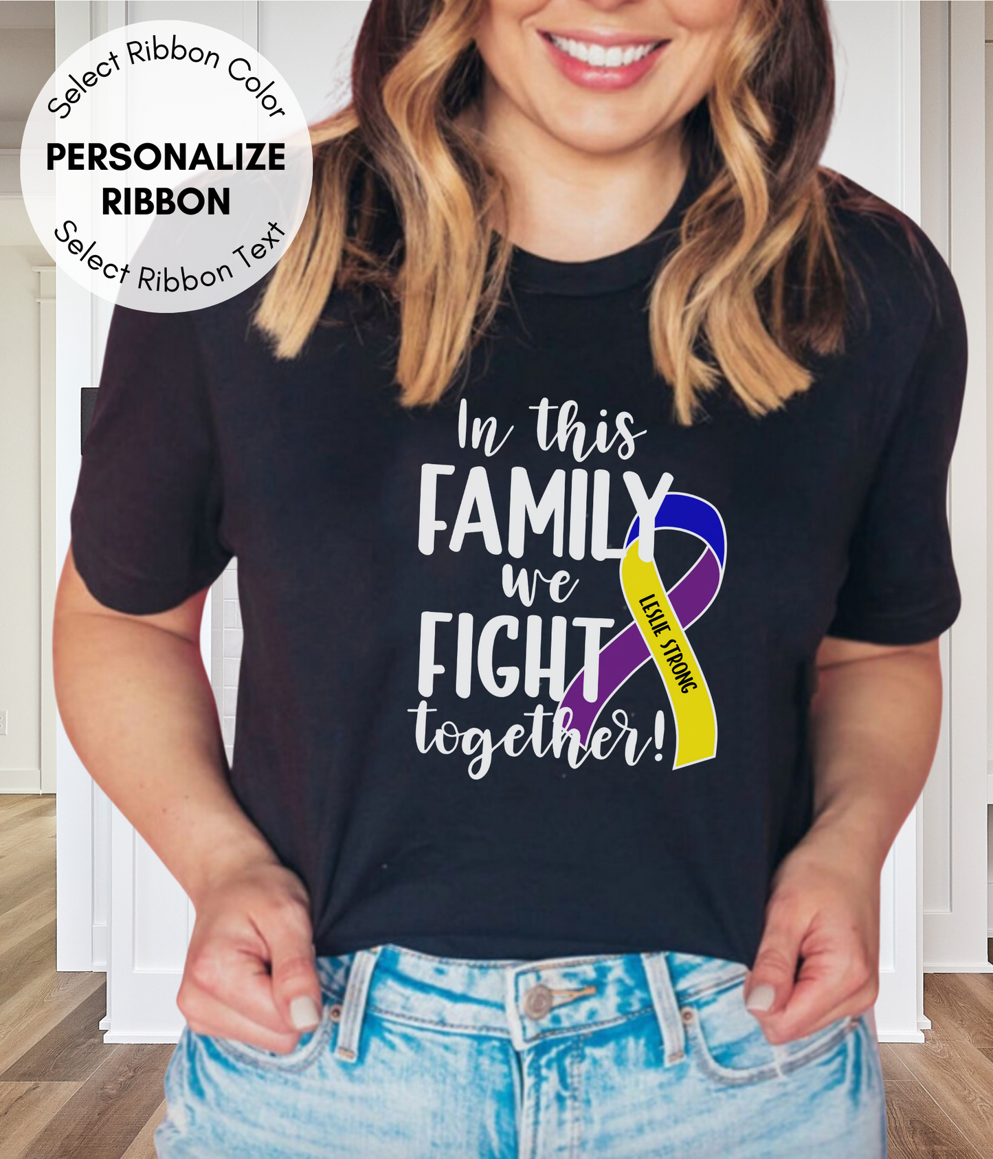 Bladder Cancer Shirt Personalized- In This Family We Fight Together