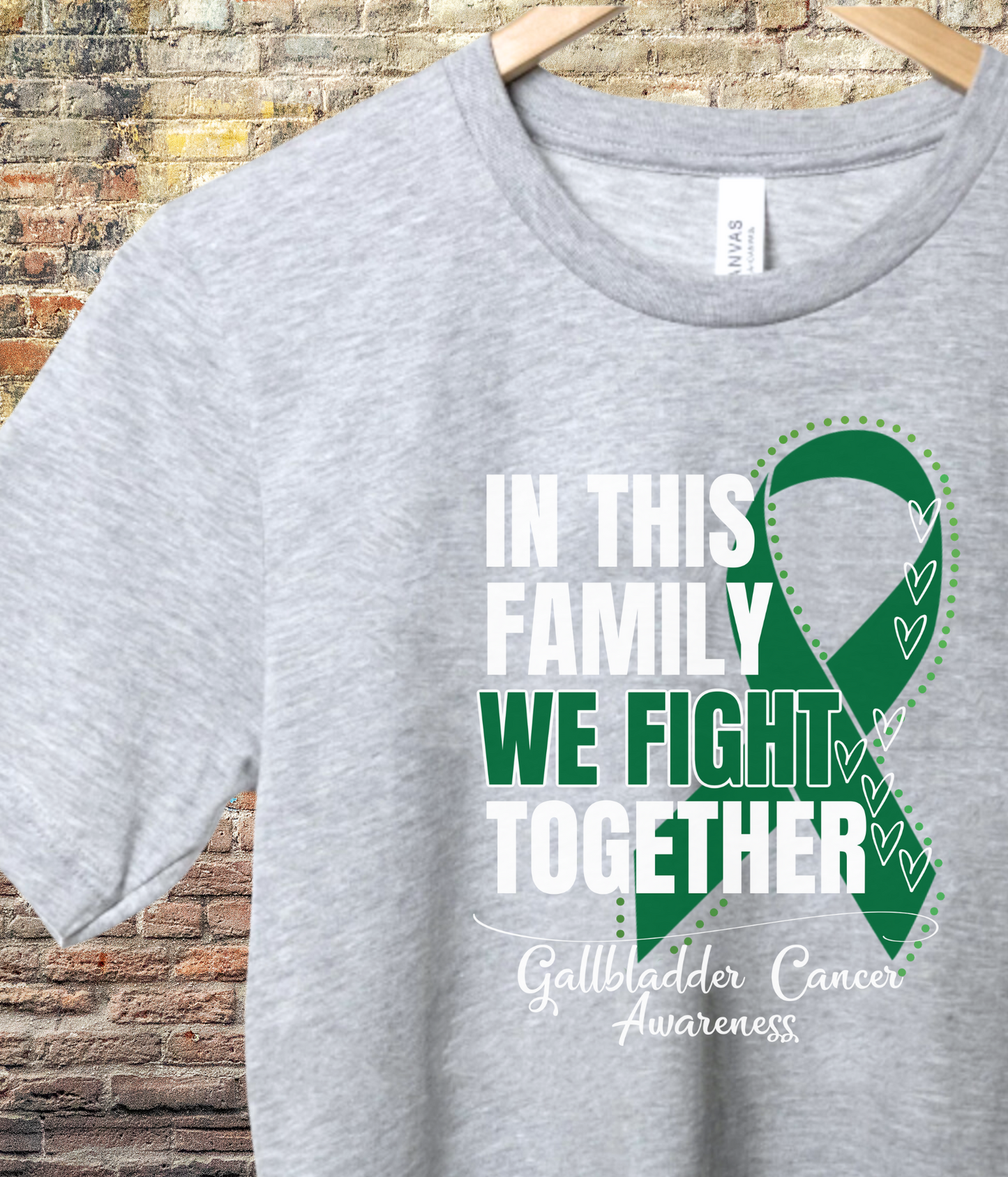Gallbladder Cancer Awareness Shirt- In This Family We Fight Together