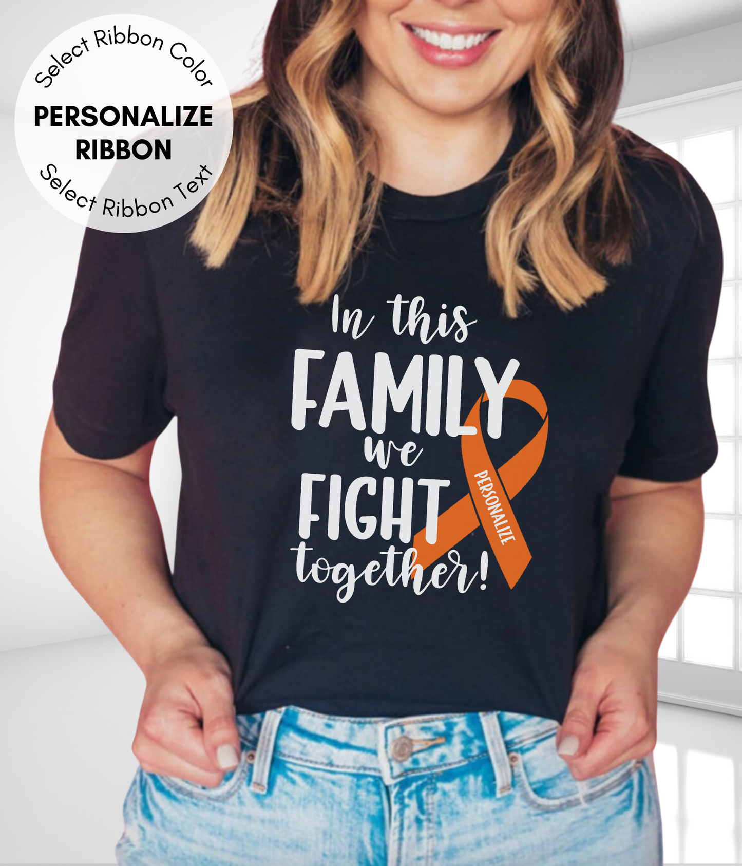 Leukemia Shirt Personalized- In This Family We Fight Together