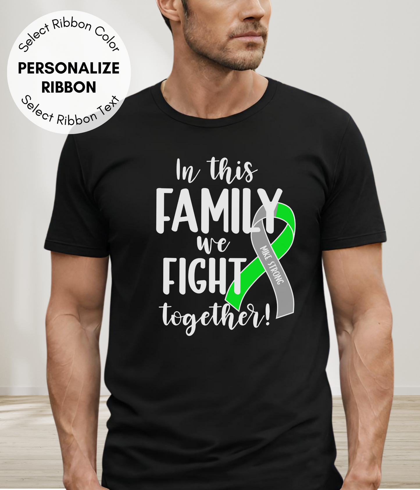 CNS Lymphoma Shirt Personalized- In This Family We Fight Together