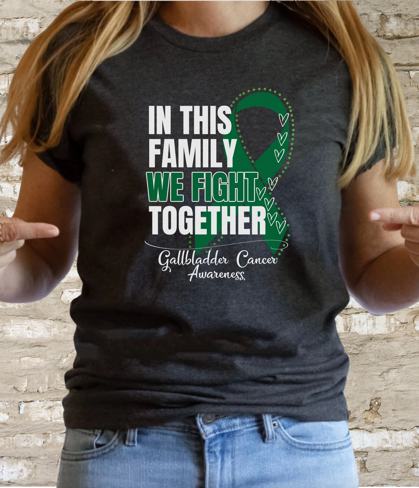 Gallbladder Cancer Awareness Shirt- In This Family We Fight Together