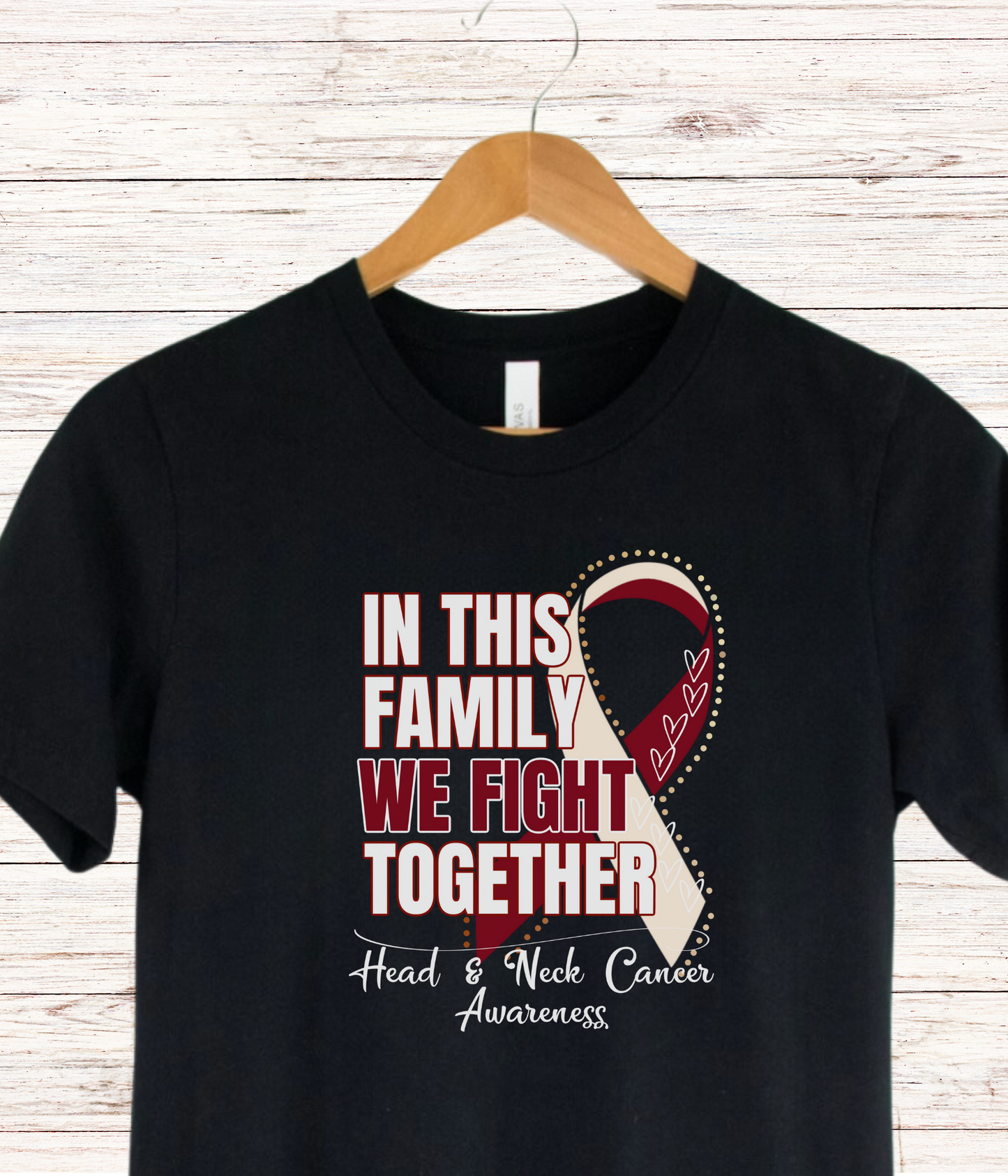 Head & Neck Cancer Awareness Shirt- In This Family We Fight Together