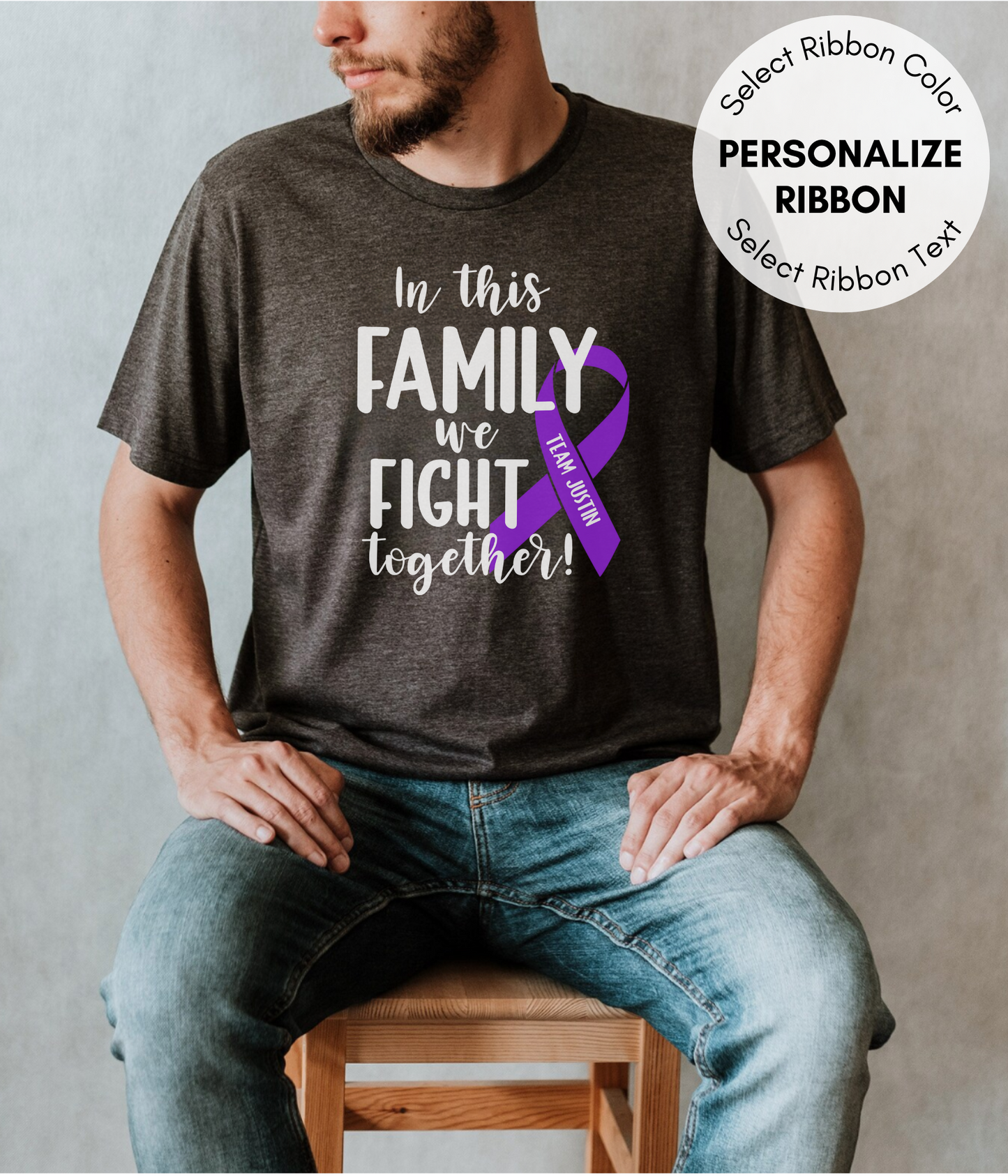 Epilepsy Shirt Personalized- In This Family We Fight Together