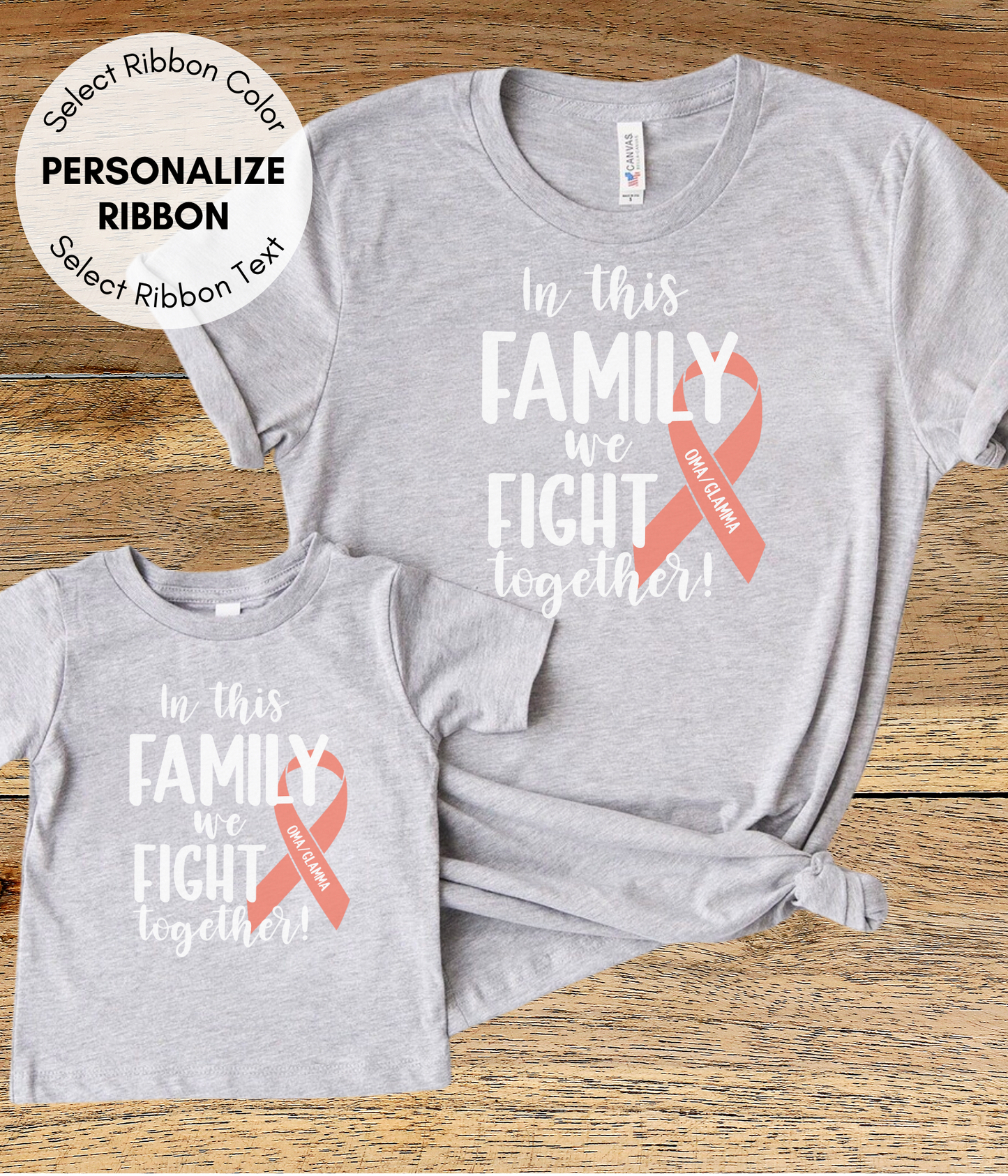 Endometrial Cancer Shirt Personalized- In This Family We Fight Together