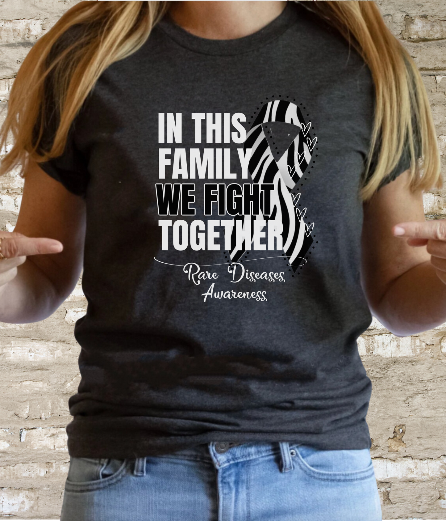 Rare Diseases Awareness Shirt- In This Family We Fight Together