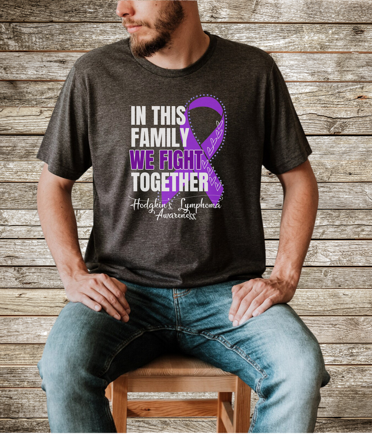 Hodgkin's Lymphoma Awareness Shirt- In This Family We Fight Together