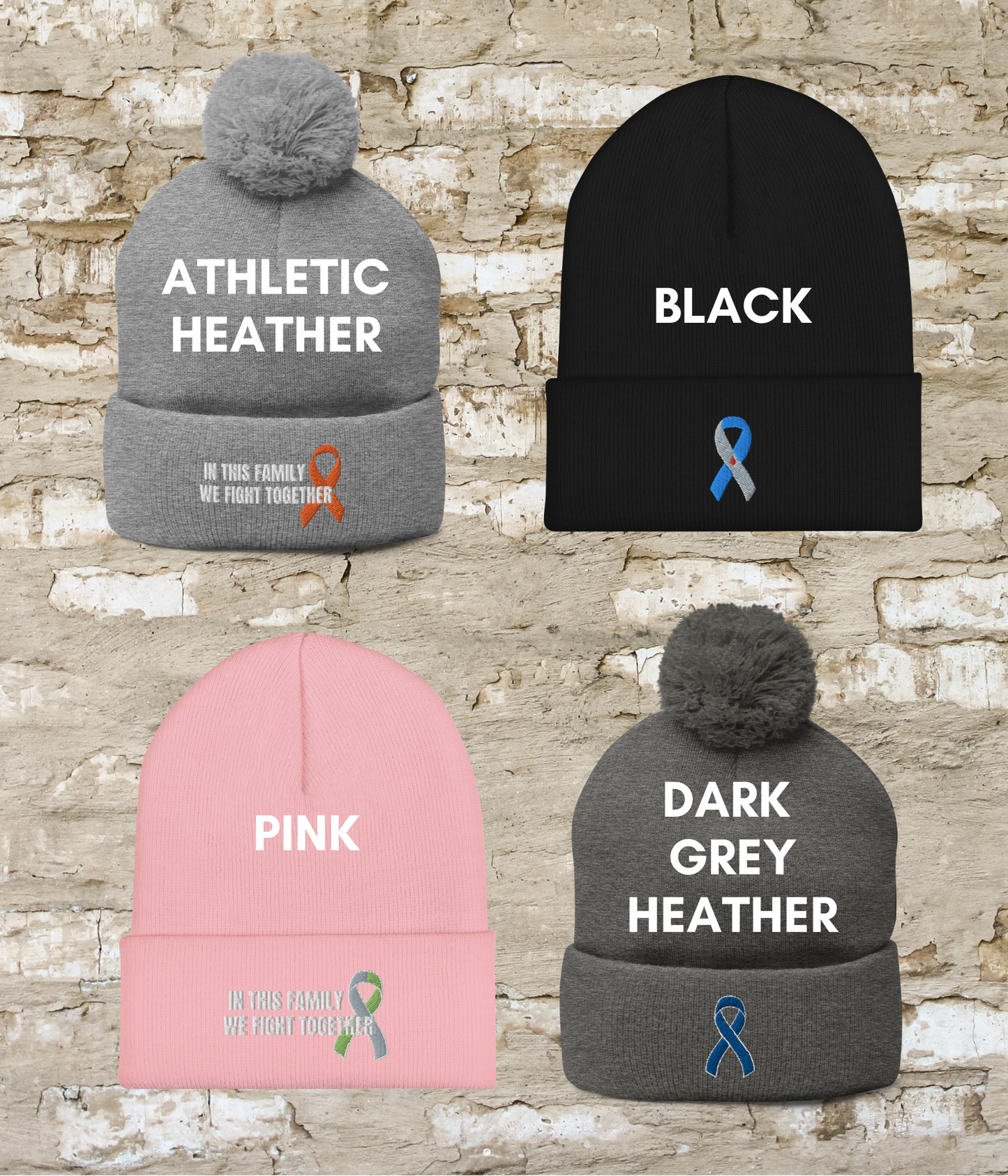 Personalized Awareness Ribbon Winter Hat