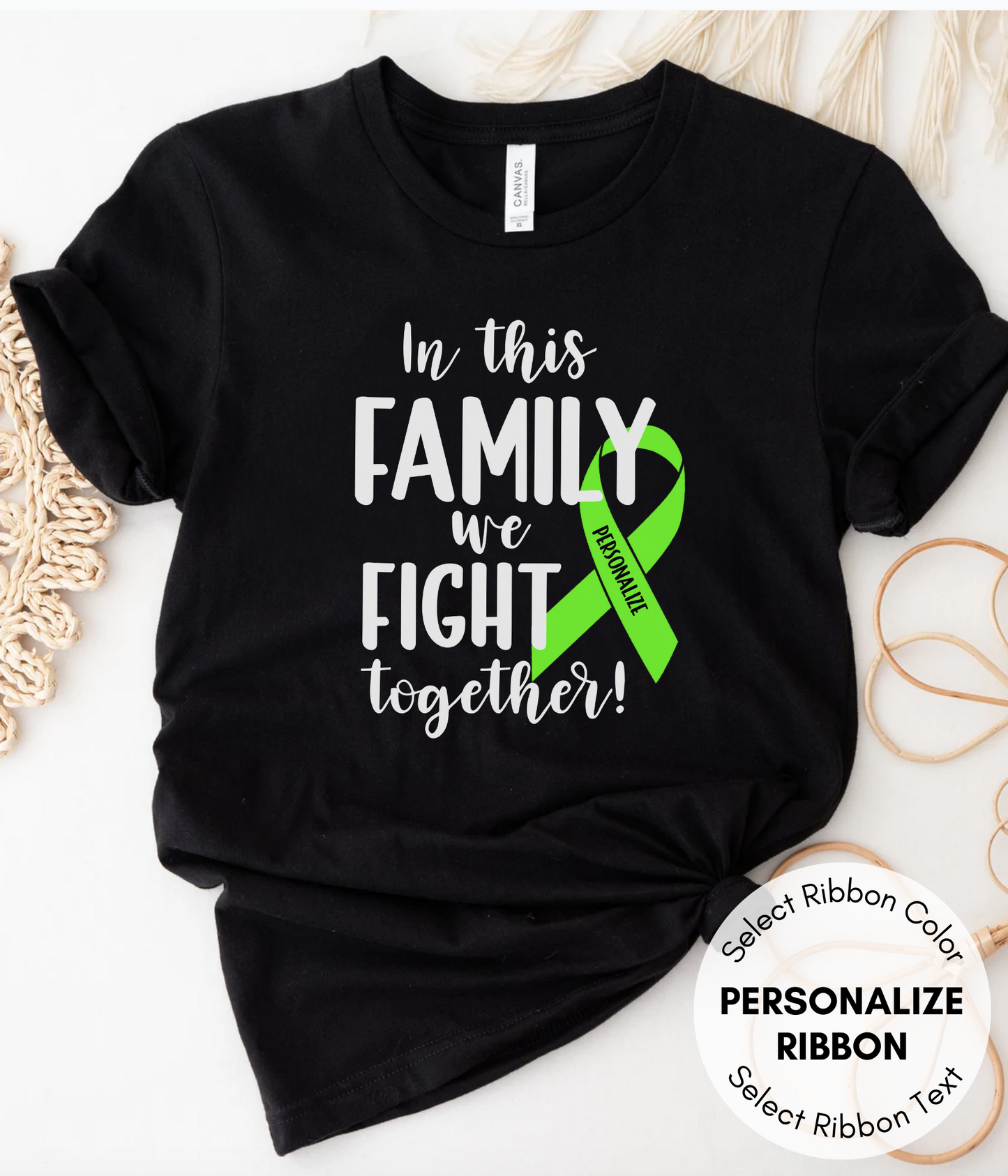 Mental Health Shirt Personalized- In This Family We Fight Together