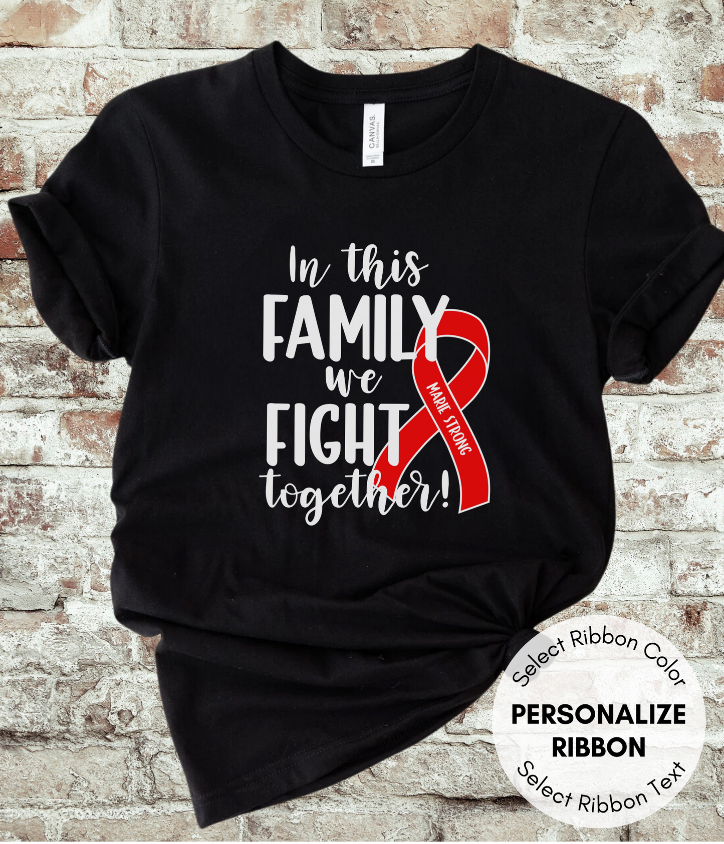 Stroke Shirt Personalized- In This Family We Fight Together