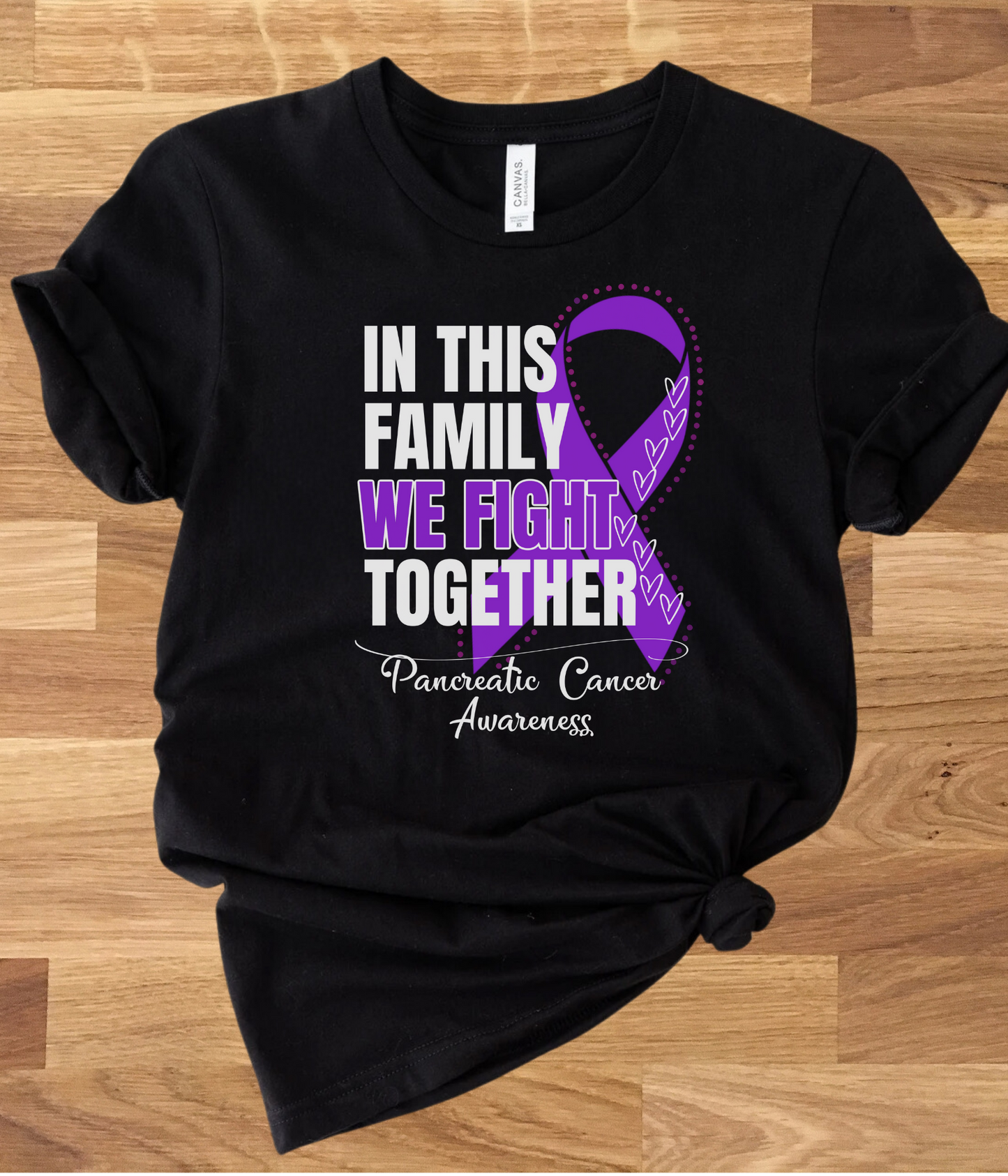 Pancreatic Cancer Awareness Shirt- In This Family We Fight Together