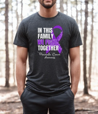 Pancreatic Cancer Awareness Shirt- In This Family We Fight Together