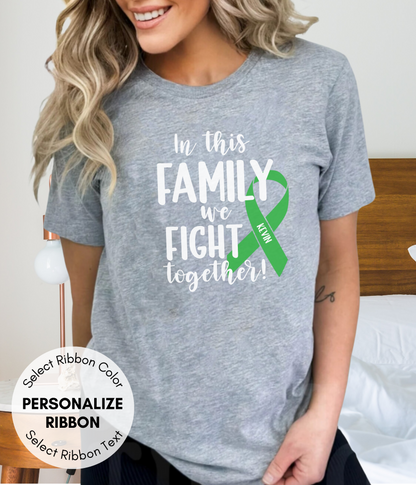 Adrenal Cancer Shirt Personalized- In This Family We Fight Together