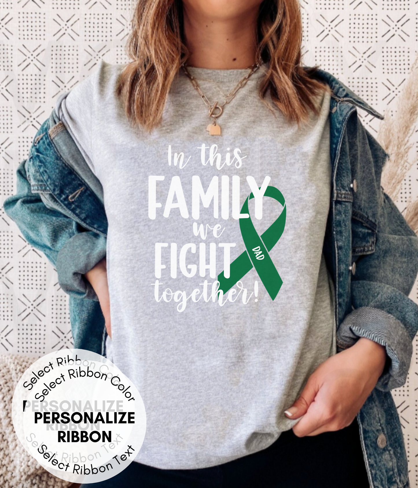 Liver Cancer Shirt Personalized- In This Family We Fight Together