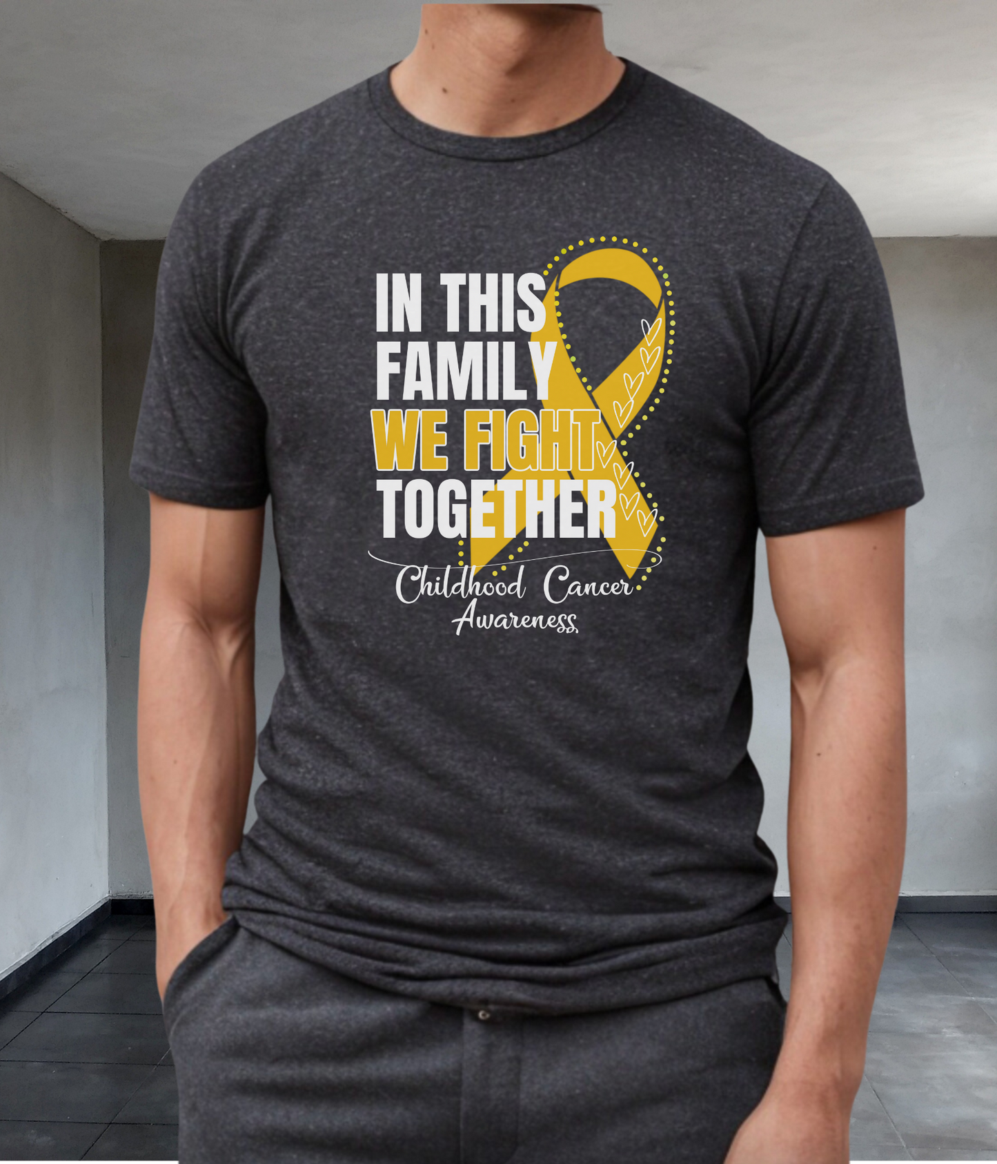 Childhood Cancer Awareness Shirt- In This Family We Fight Together