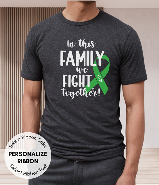 Adrenal Cancer Shirt Personalized- In This Family We Fight Together
