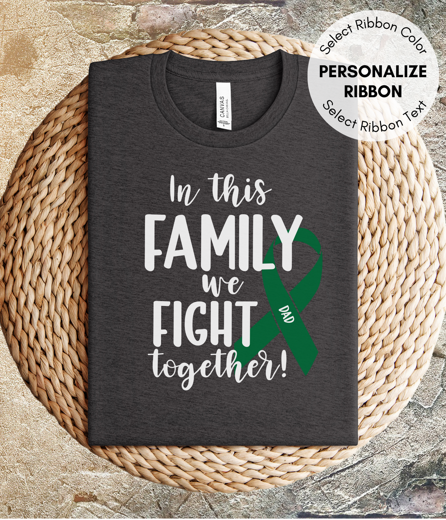 Liver Cancer Shirt Personalized- In This Family We Fight Together