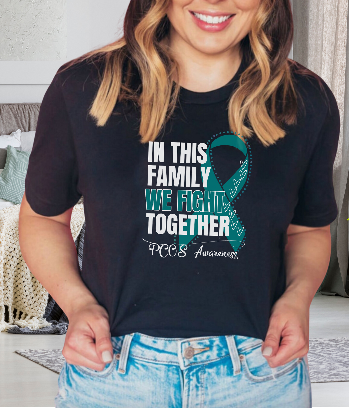 PCOS Awareness Shirt- In This Family We Fight Together