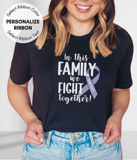 Esophageal Cancer Shirt Personalized- In This Family We Fight Together