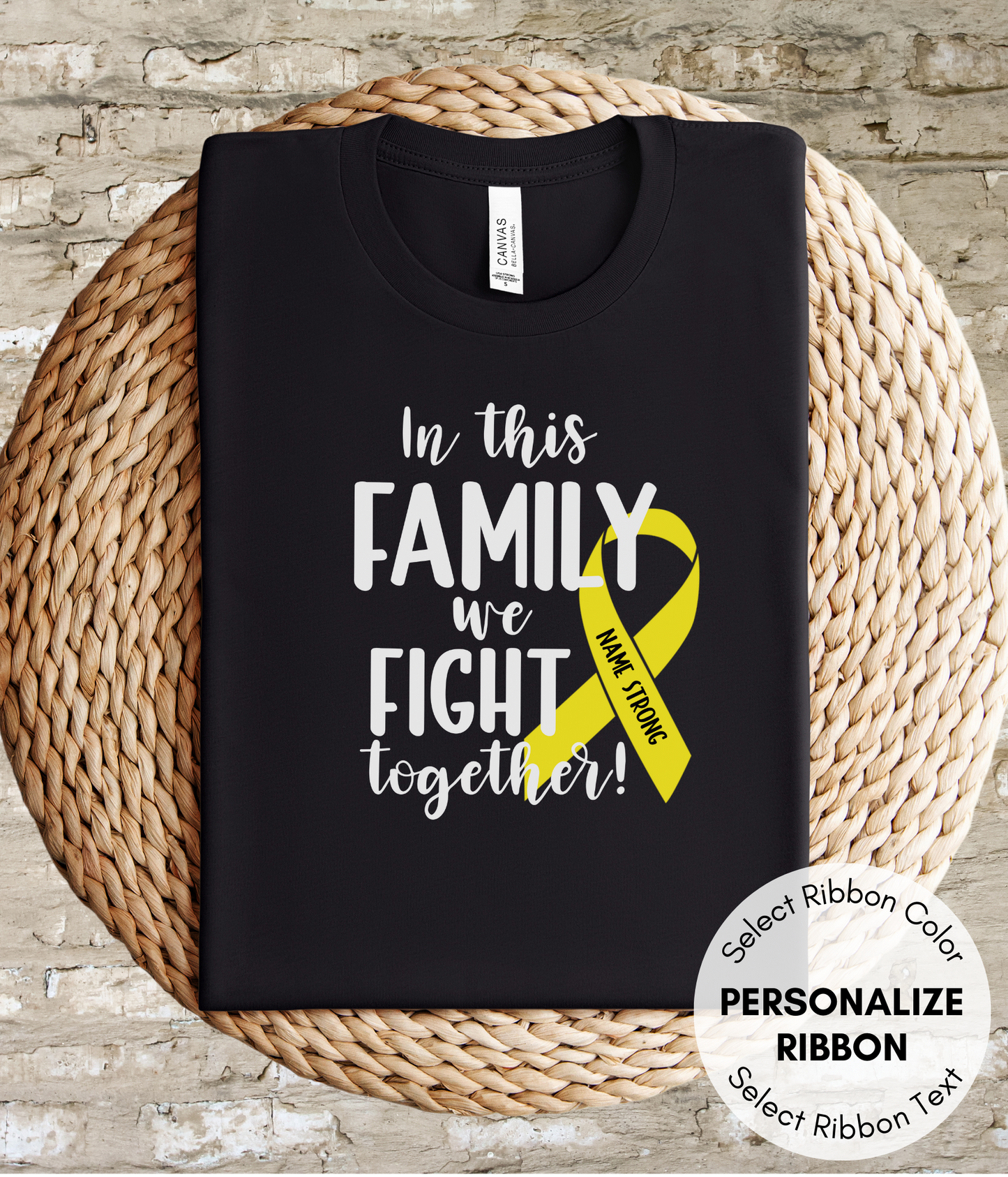 Bone Cancer Shirt Personalized- In This Family We Fight Together