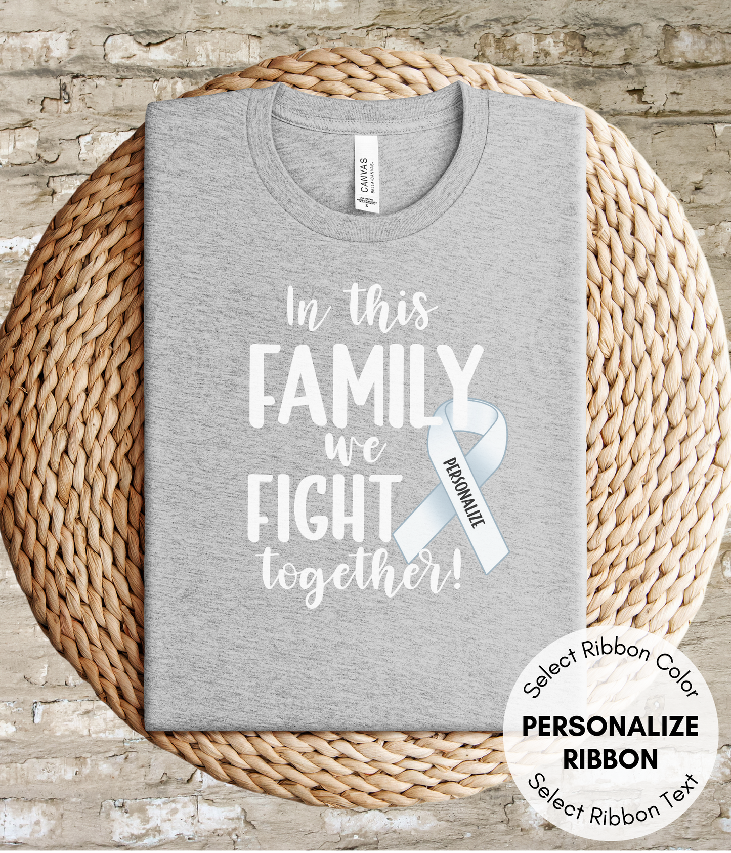 Lung Cancer Shirt Personalized- In This Family We Fight Together