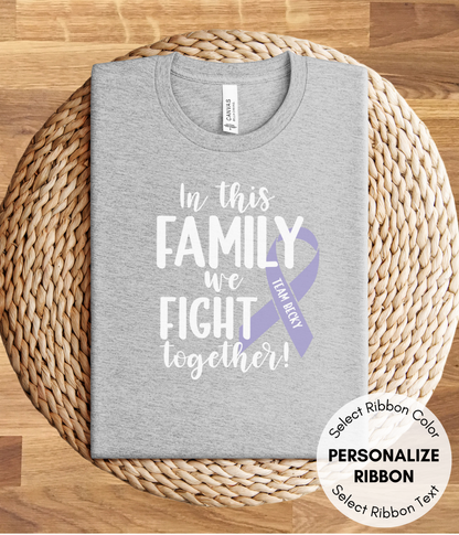 Esophageal Cancer Shirt Personalized- In This Family We Fight Together