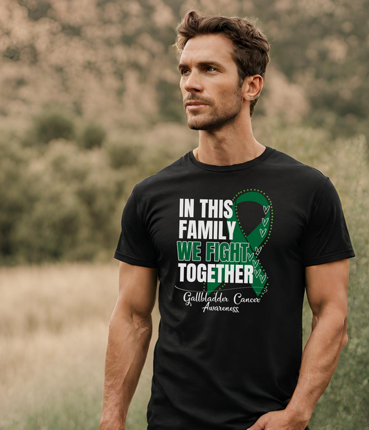 Gallbladder Cancer Awareness Shirt- In This Family We Fight Together