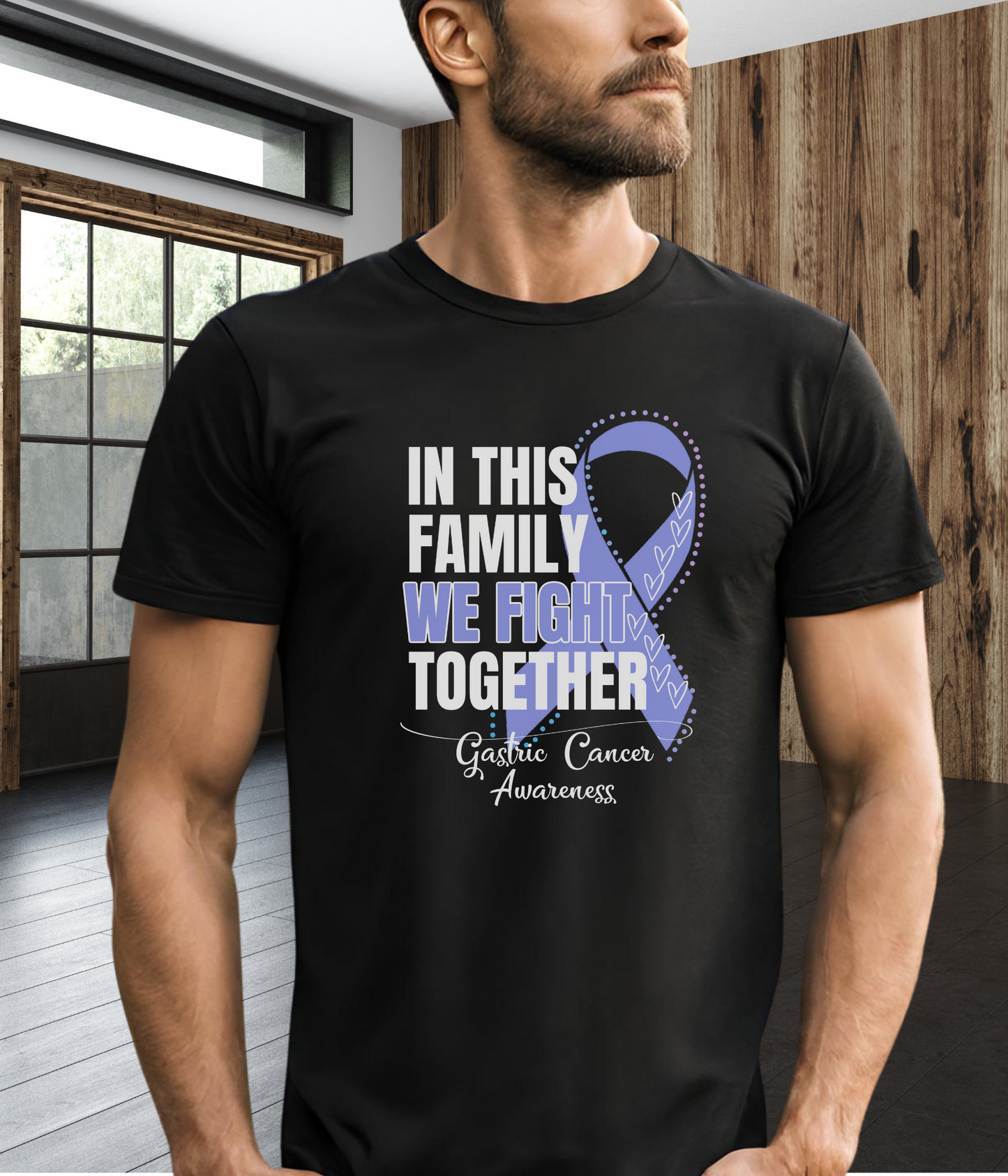 Gastric Cancer Awareness Shirt- In This Family We Fight Together