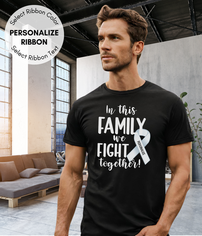 Lung Cancer Shirt Personalized- In This Family We Fight Together