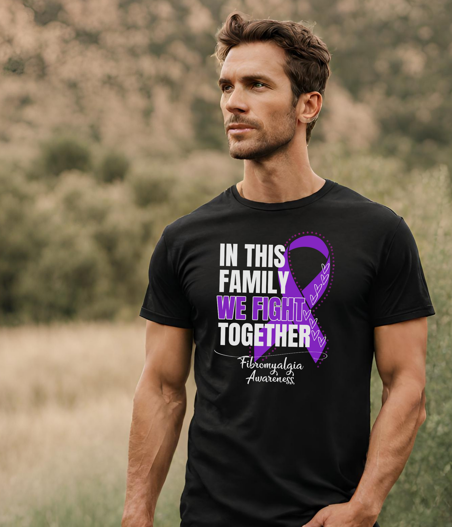 Fibromyalgia Awareness Shirt- In This Family We Fight Together