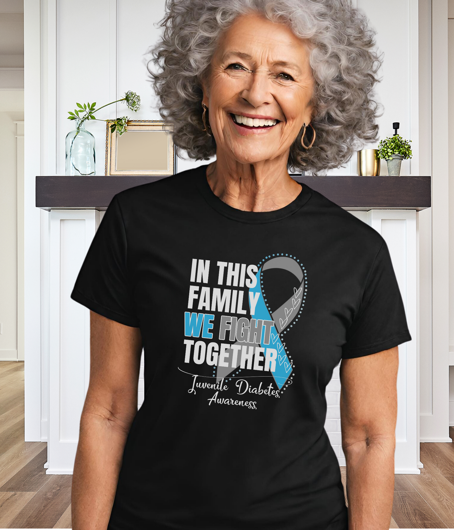 Juvenile Diabetes Awareness Shirt- In This Family We Fight Together