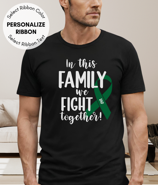Bile Duct Cancer Shirt Personalized- In This Family We Fight Together