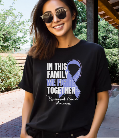 Esophageal Cancer Awareness Shirt- In This Family We Fight Together