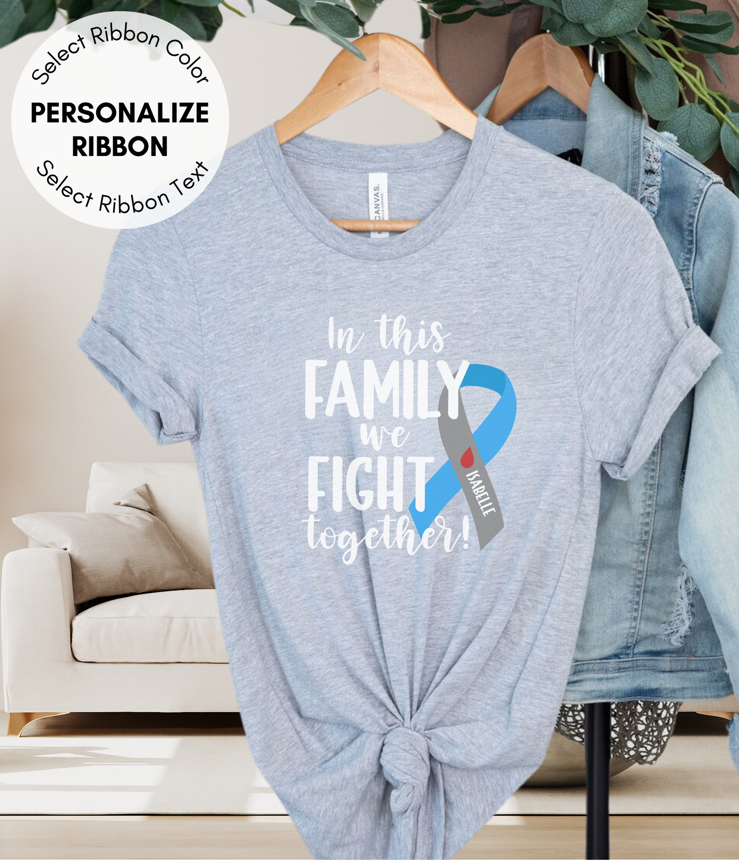 Juvenile Diabetes Shirt Personalized- In This Family We Fight Together