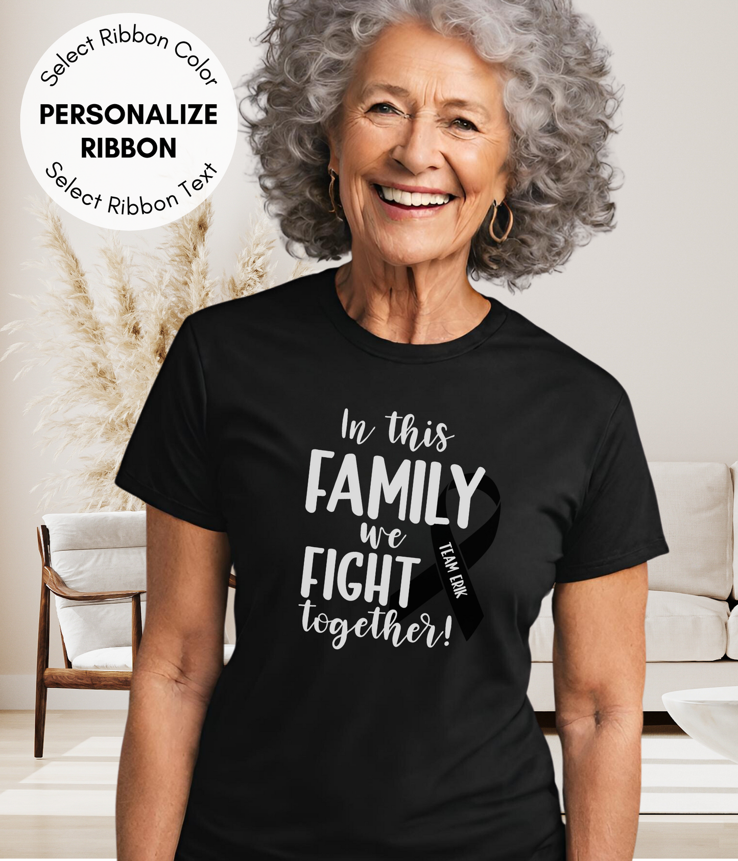 Melanoma Shirt Personalized- In This Family We Fight Together