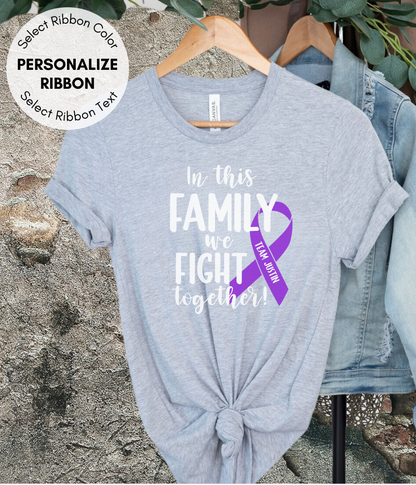 Pancreatic Cancer Shirt Personalized- In This Family We Fight Together