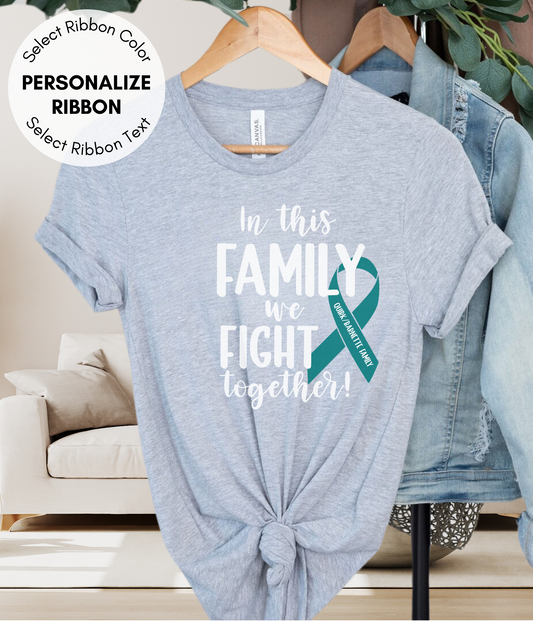 PCOS Shirt Personalized- In This Family We Fight Together