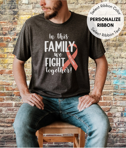 Uterine Cancer Shirt Personalized- In This Family We Fight Together