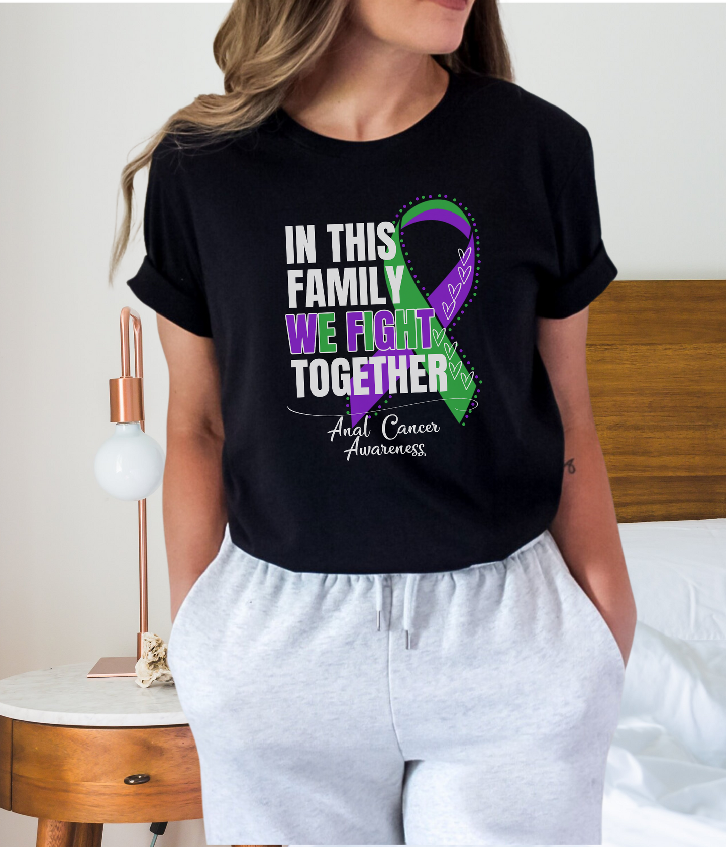 Anal Cancer Awareness Shirt- In This Family We Fight Together