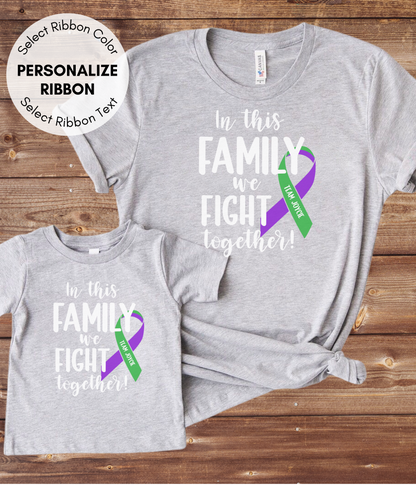 Anal Cancer Shirt Personalized- In This Family We Fight Together