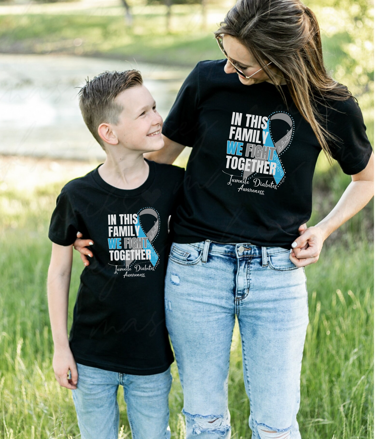 Juvenile Diabetes Awareness Shirt- In This Family We Fight Together