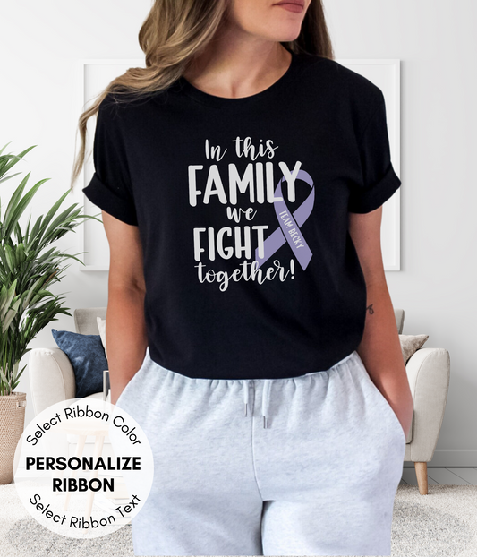 Stomach Cancer Shirt Personalized- In This Family We Fight Together