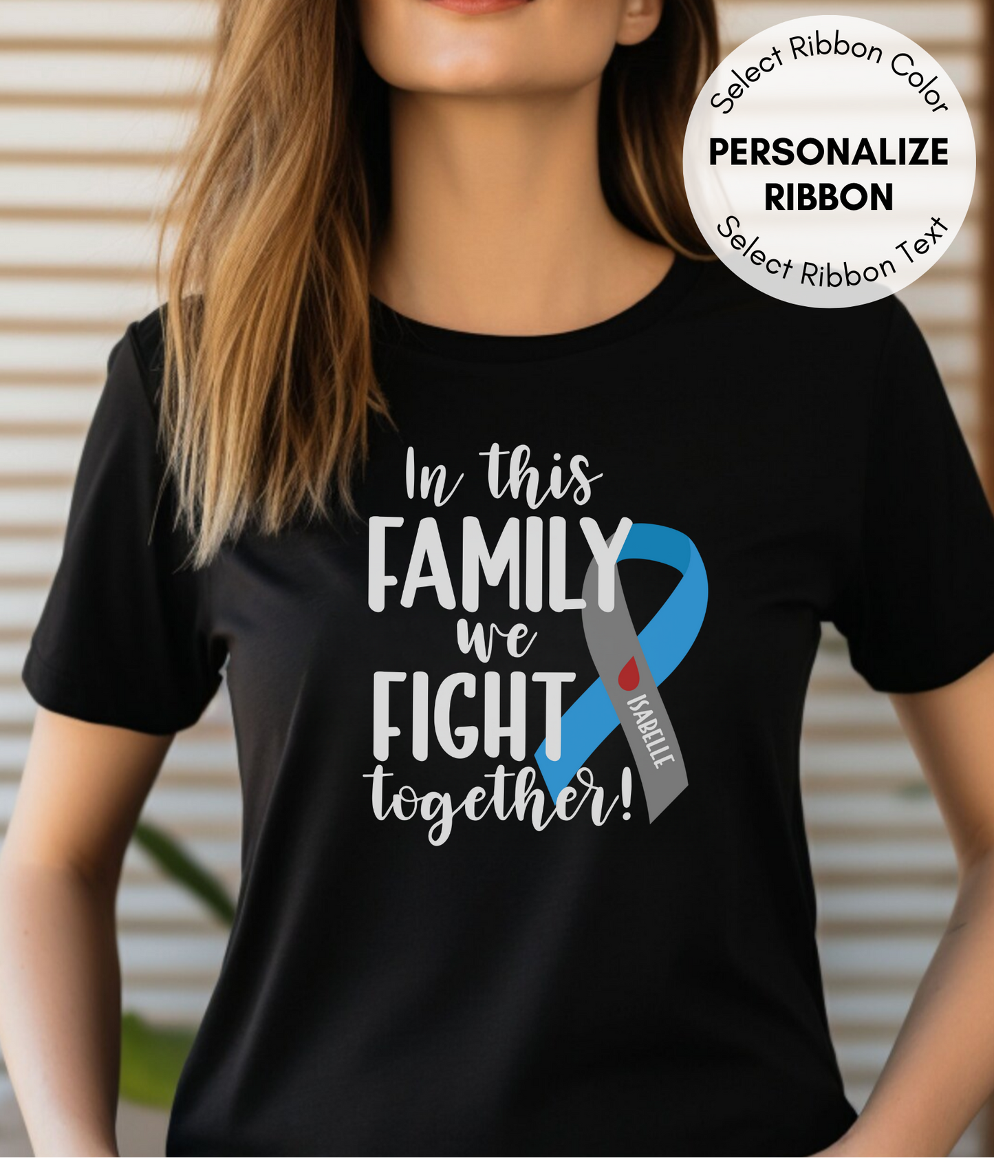 Juvenile Diabetes Shirt Personalized- In This Family We Fight Together