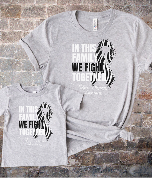 Rare Diseases Awareness Shirt- In This Family We Fight Together