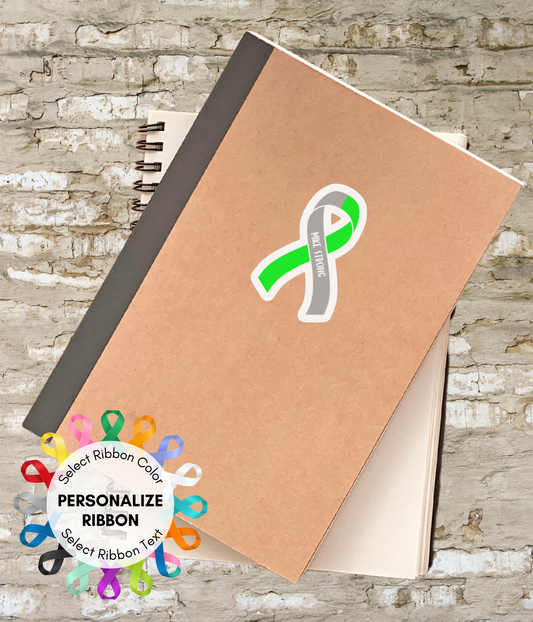 Sticker - Personalize Your Cause with Custom Ribbon Color and Message