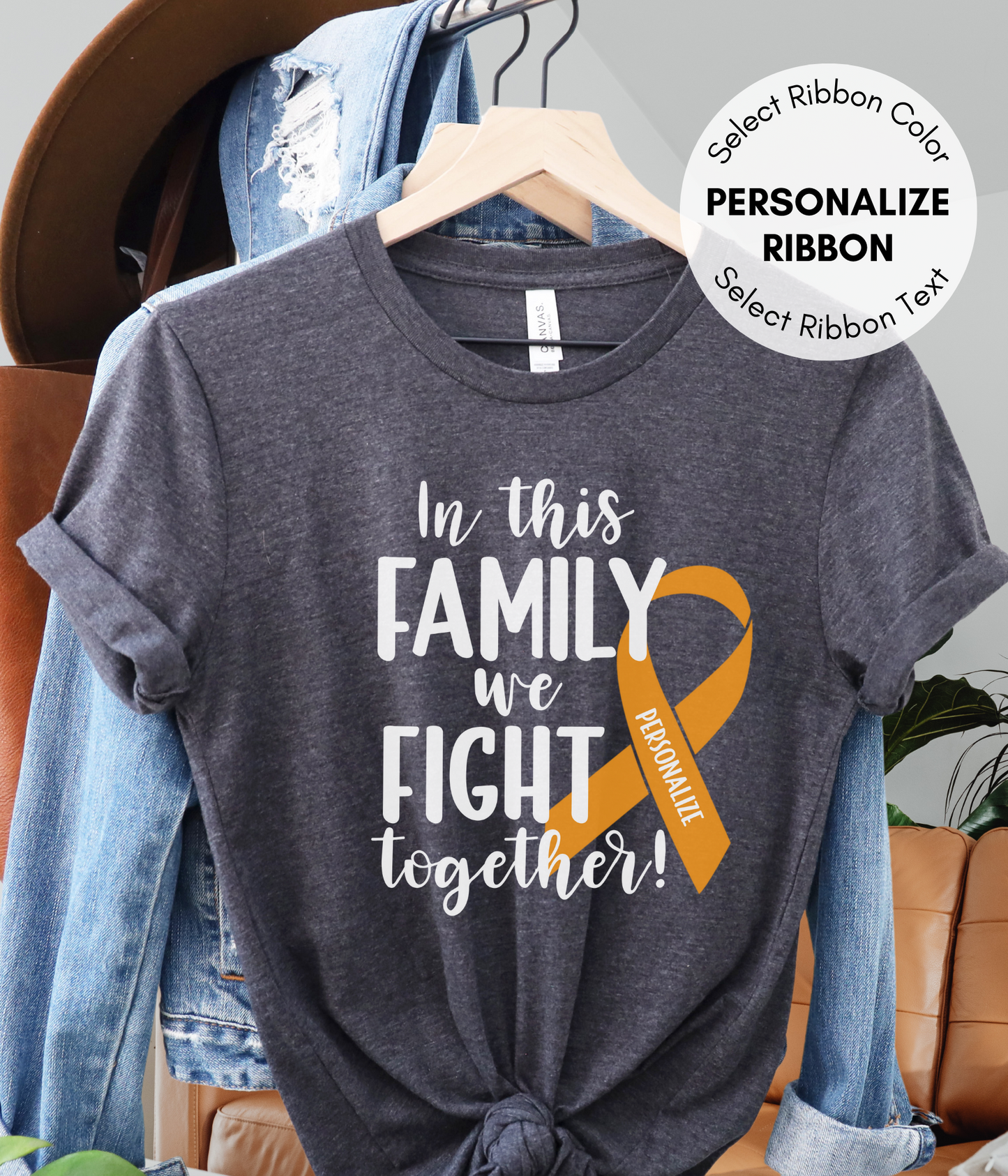 Appendix Cancer Shirt Personalized- In This Family We Fight Together