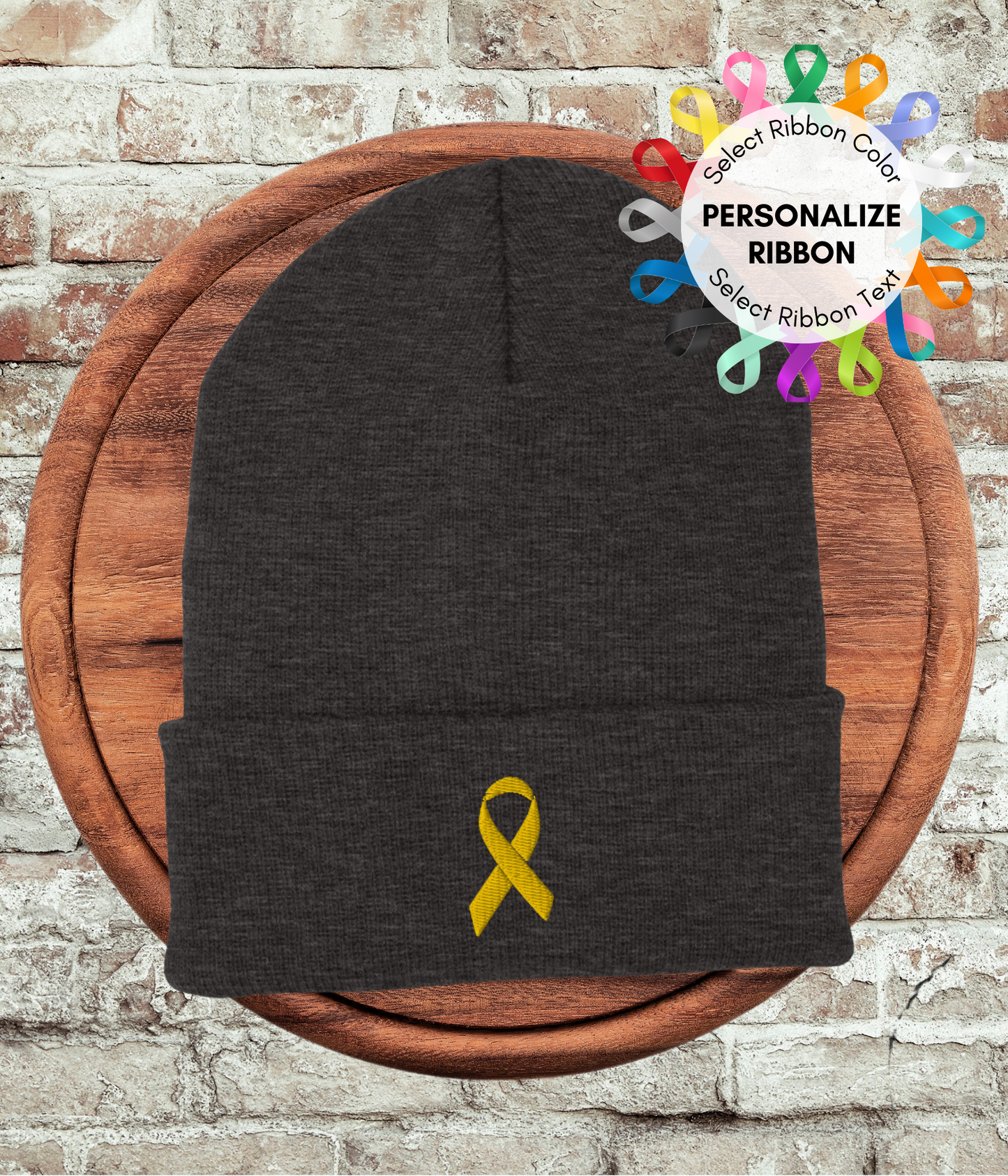 Personalized Awareness Ribbon Beanie