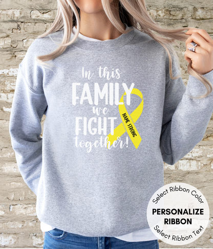 Bone Cancer Shirt Personalized- In This Family We Fight Together