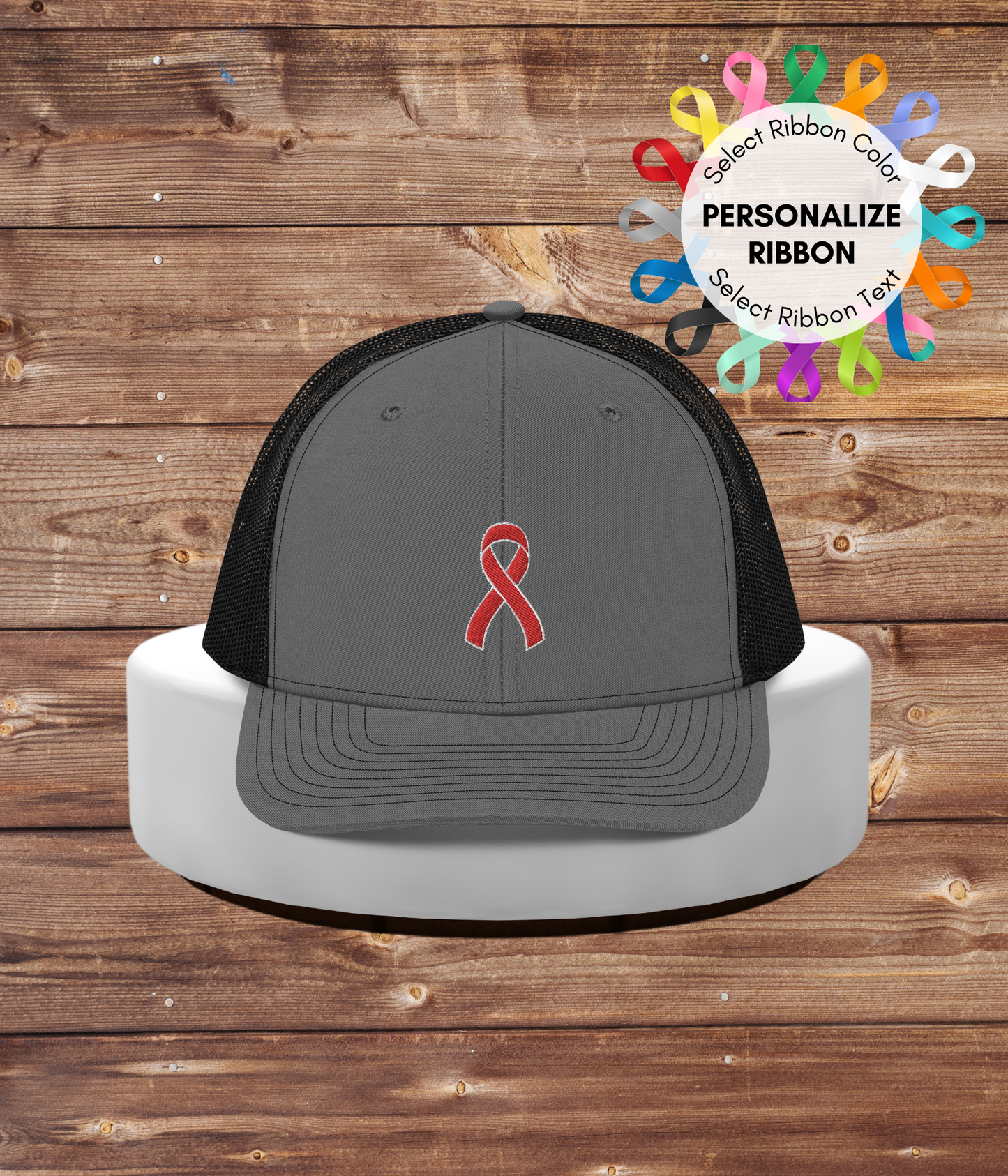 Personalized Ribbon Snapback Trucker Hat